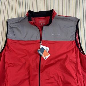 NEW Mountain Warehouse Vest Mens 4XL Red Active Gilet Lightweight Reflective